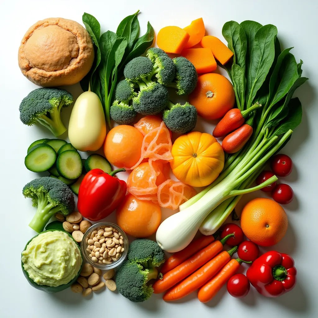 Diverse alimente bogate în vitamine și minerale